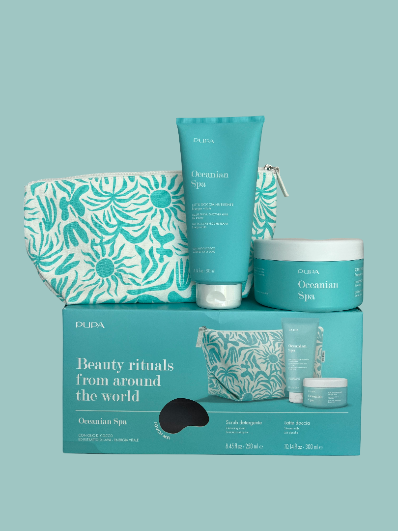 Pupa Milano Oceanian Spa Kit Skrab & Shampo trupi
