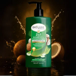 Bioluxe 2in1 Shampo & Balsam floku 1000ml me Coconut