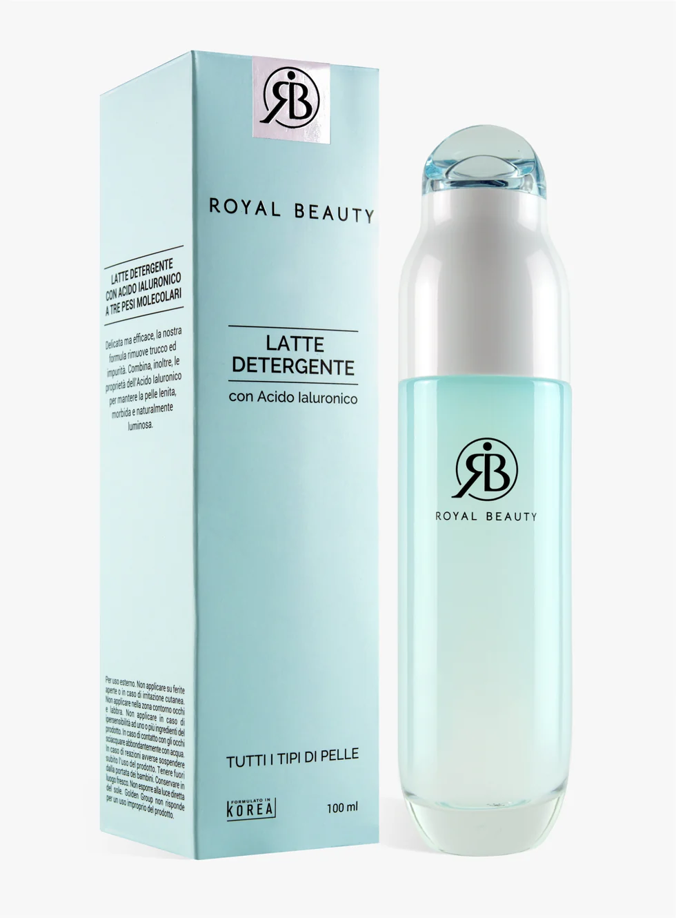 Royal Beauty Qumësht pastrues me acid hialuronik